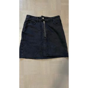 Hollister Black Denim Skirt